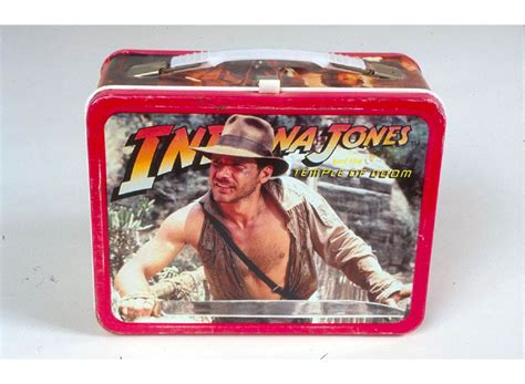 indiana jones original metal lunch box|Indiana Jones And The Temple Of Doom metal Lunch Box 1984 .